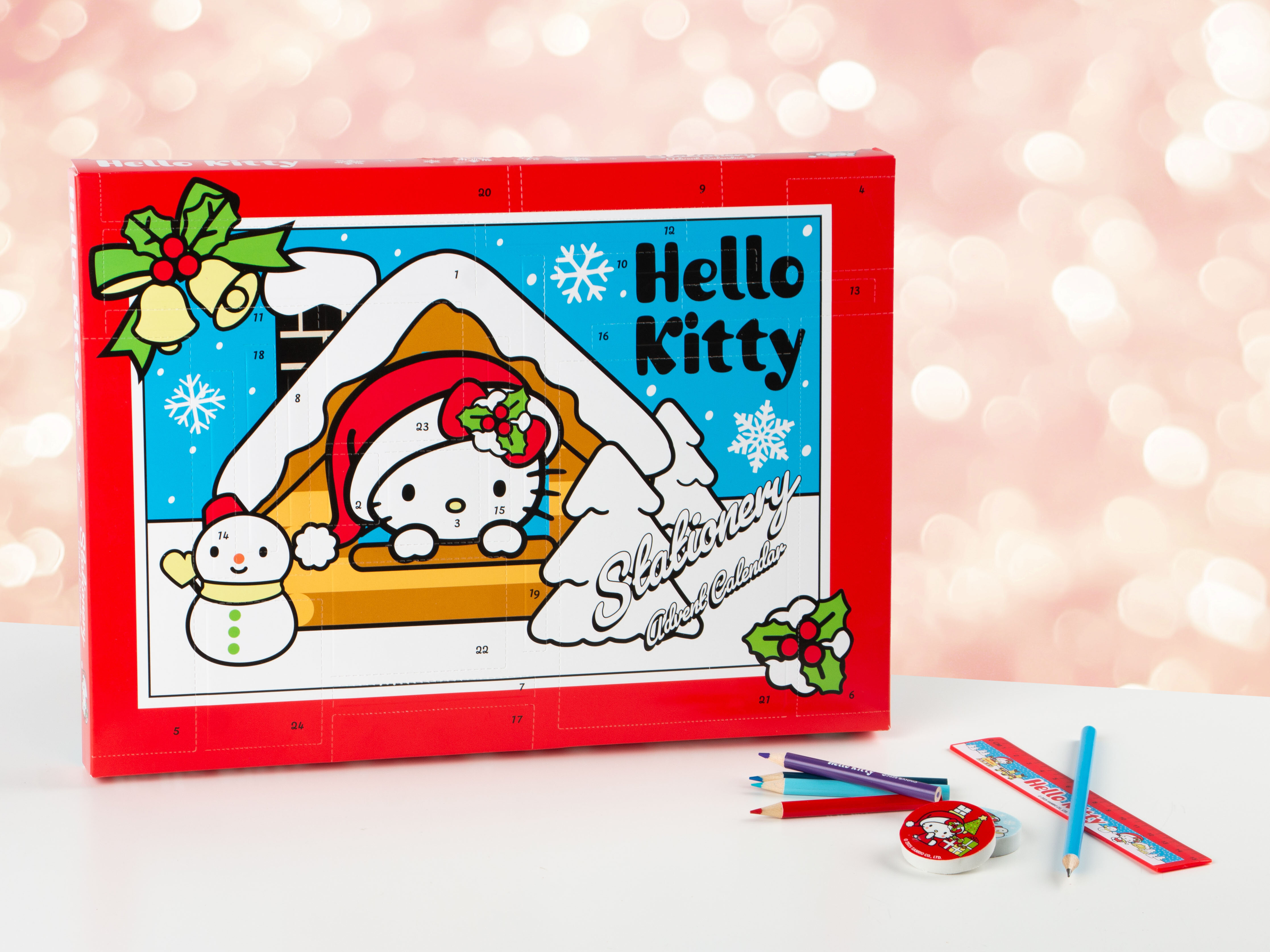 Hello Kitty julekalender med skrivesaker