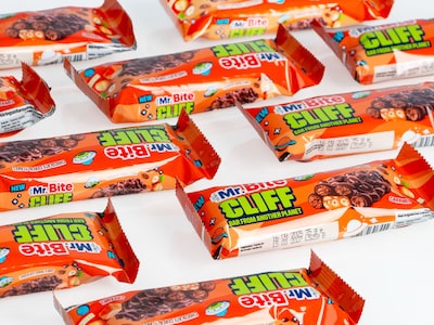 Mr. Bite Cliff Chokladbars med Karamell/Hasselnöt 24-pack