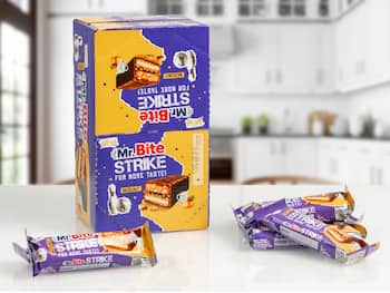 Mr. Bite Strike Chokoladebarer med Hasselnød 24-pak
