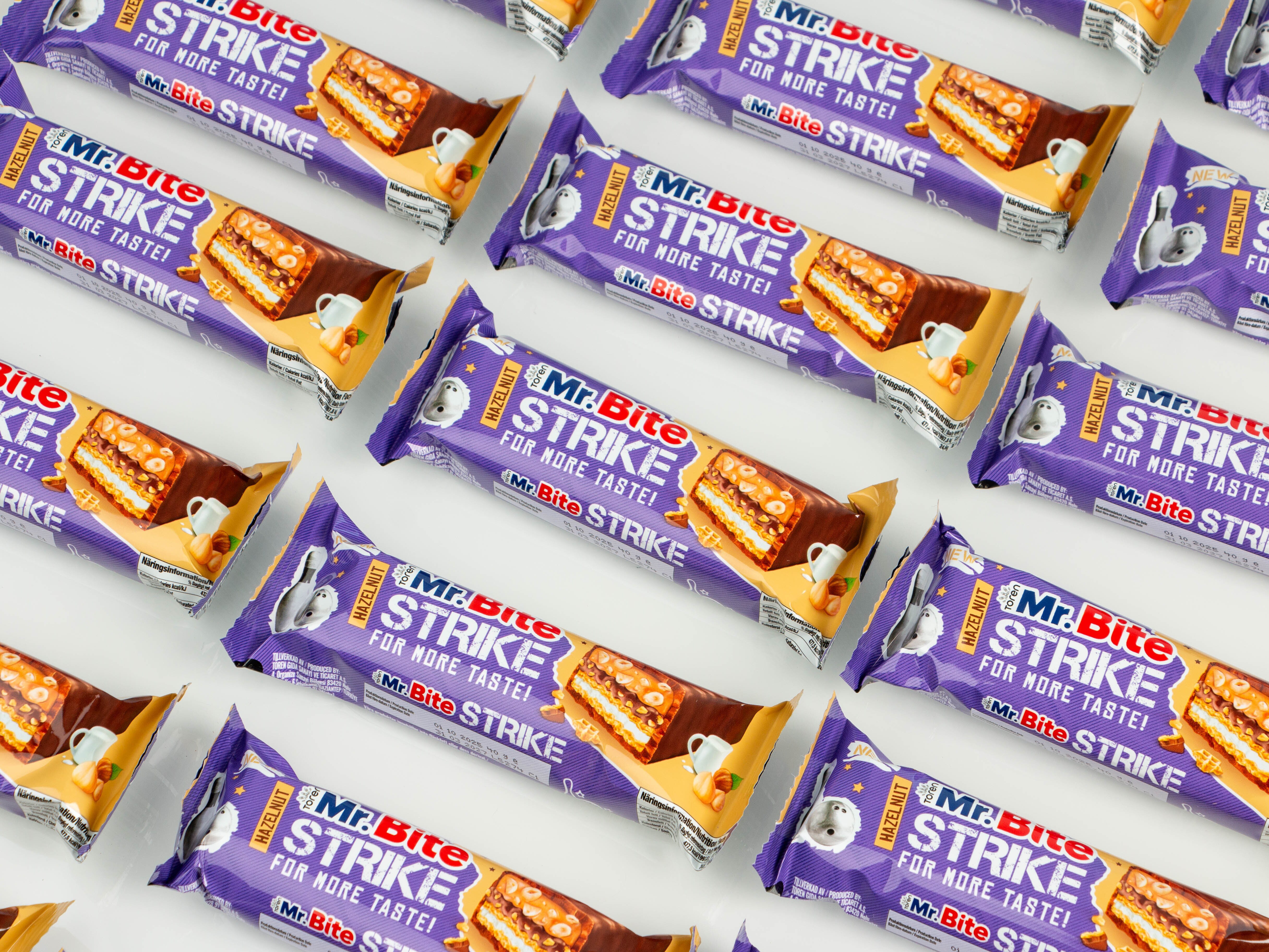 Mr. Bite Strike Chokladbars med Hasselnöt 24-pack