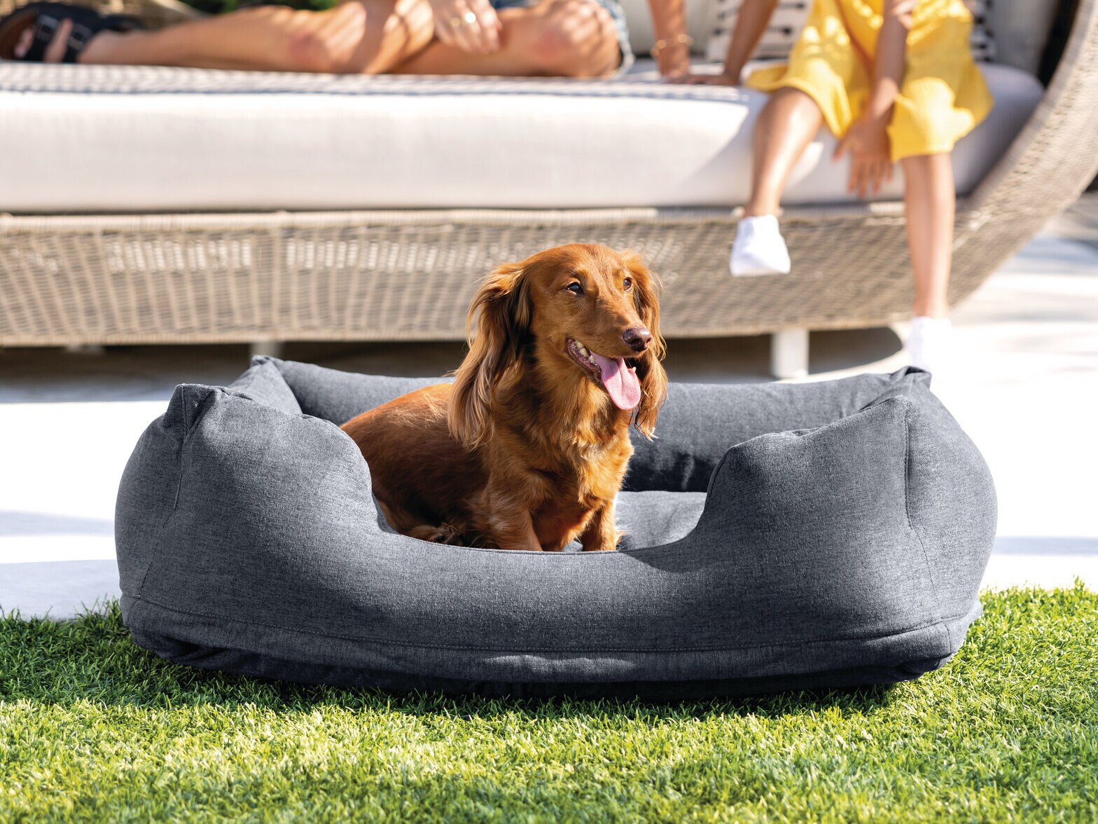 Oppblåsbar hundeseng fra Intex