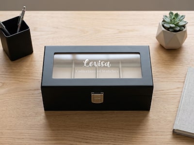 Klocklåda med Egen Text