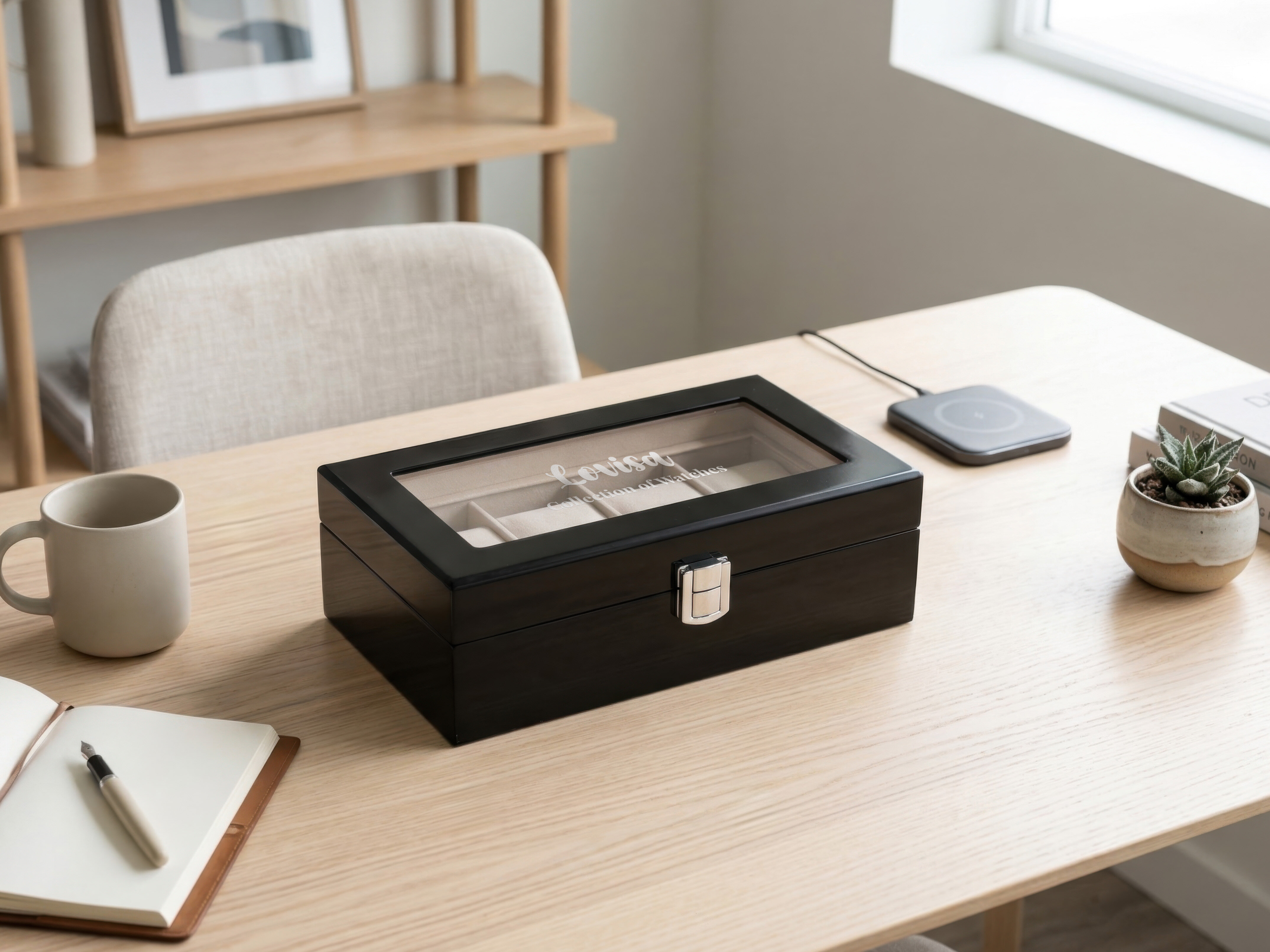 Klocklåda med Egen Text