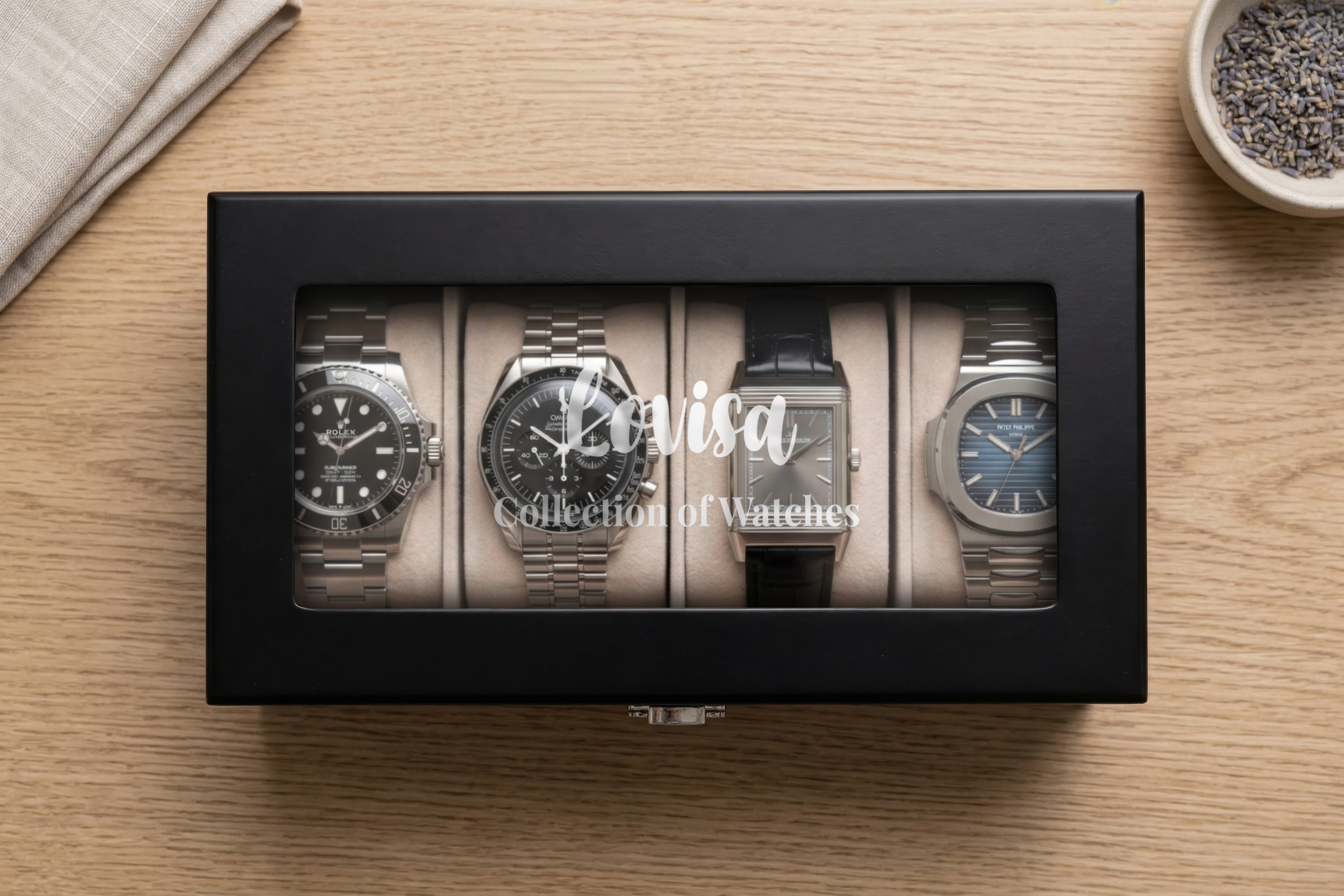 Klocklåda med Egen Text