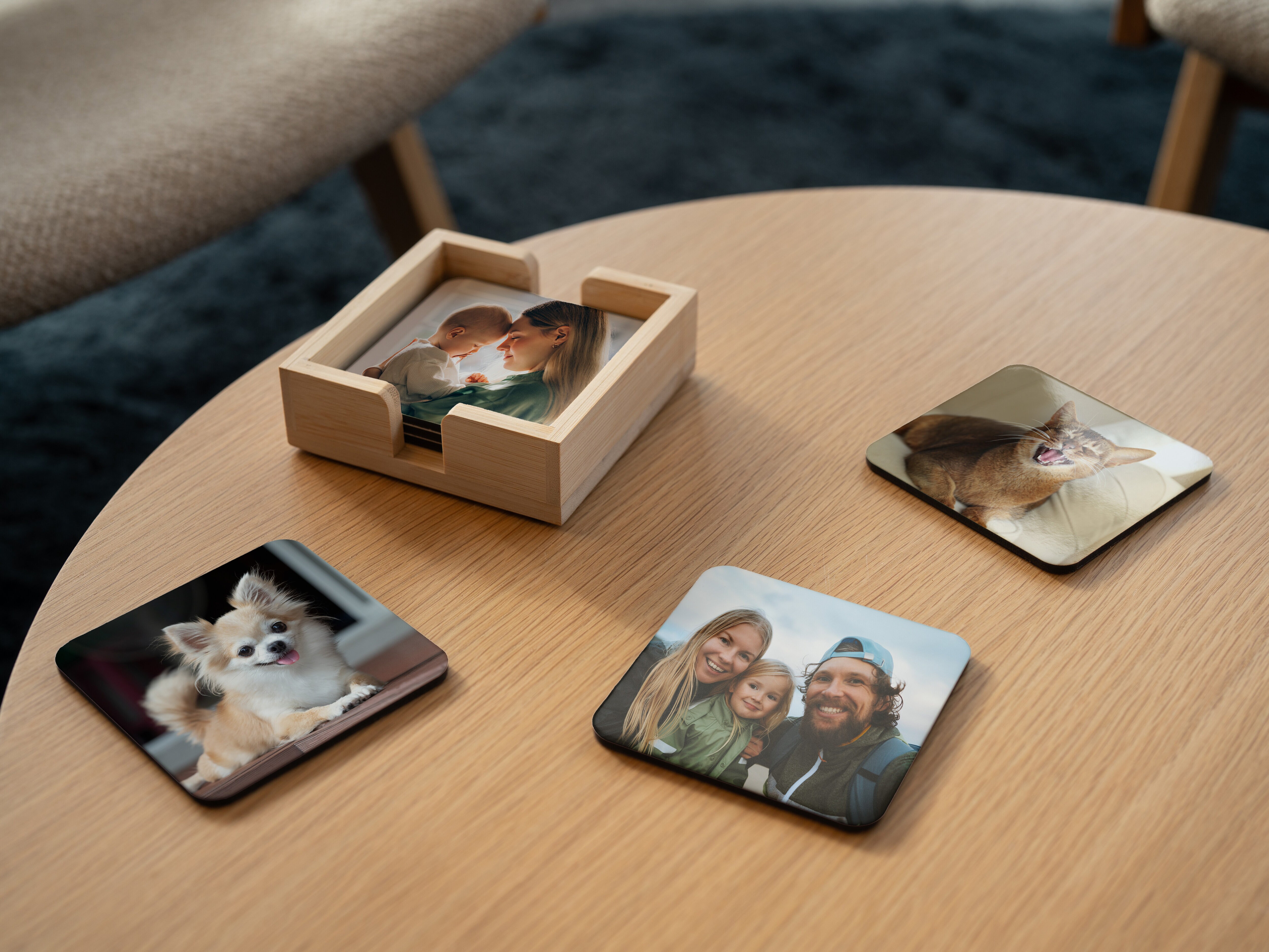 Lasinaluset Omalla Valokuvalla - 6-pakkaus