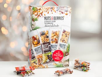 Nuts & Berries julekalender med nøttebarer