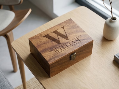 Trälåda med Egen Text