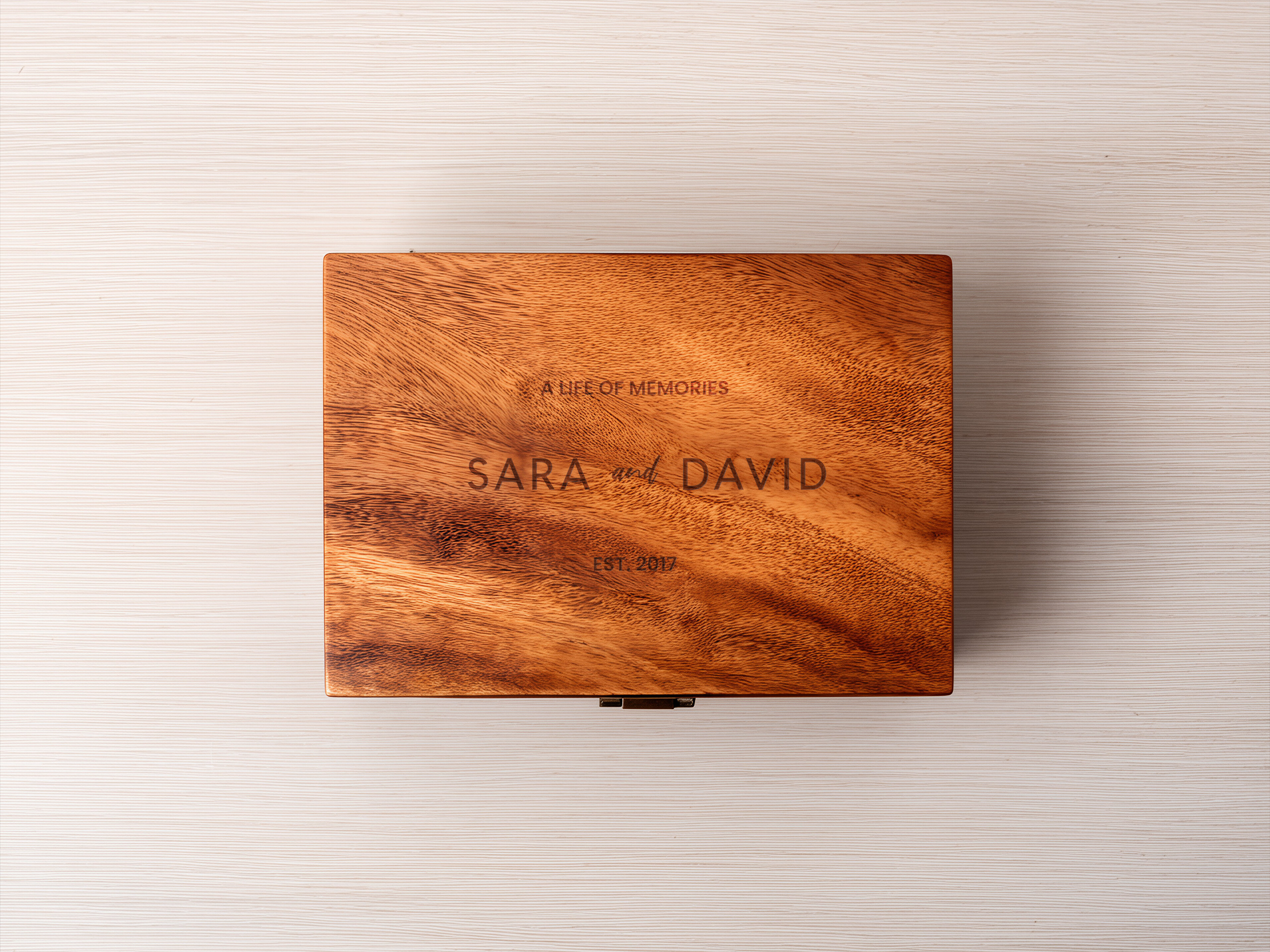 Trälåda med Egen Text