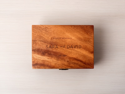 Trälåda med Egen Text