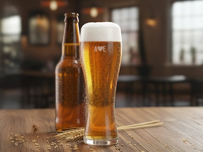 Spiegelau hveteølglass med gravering - Egen tekst