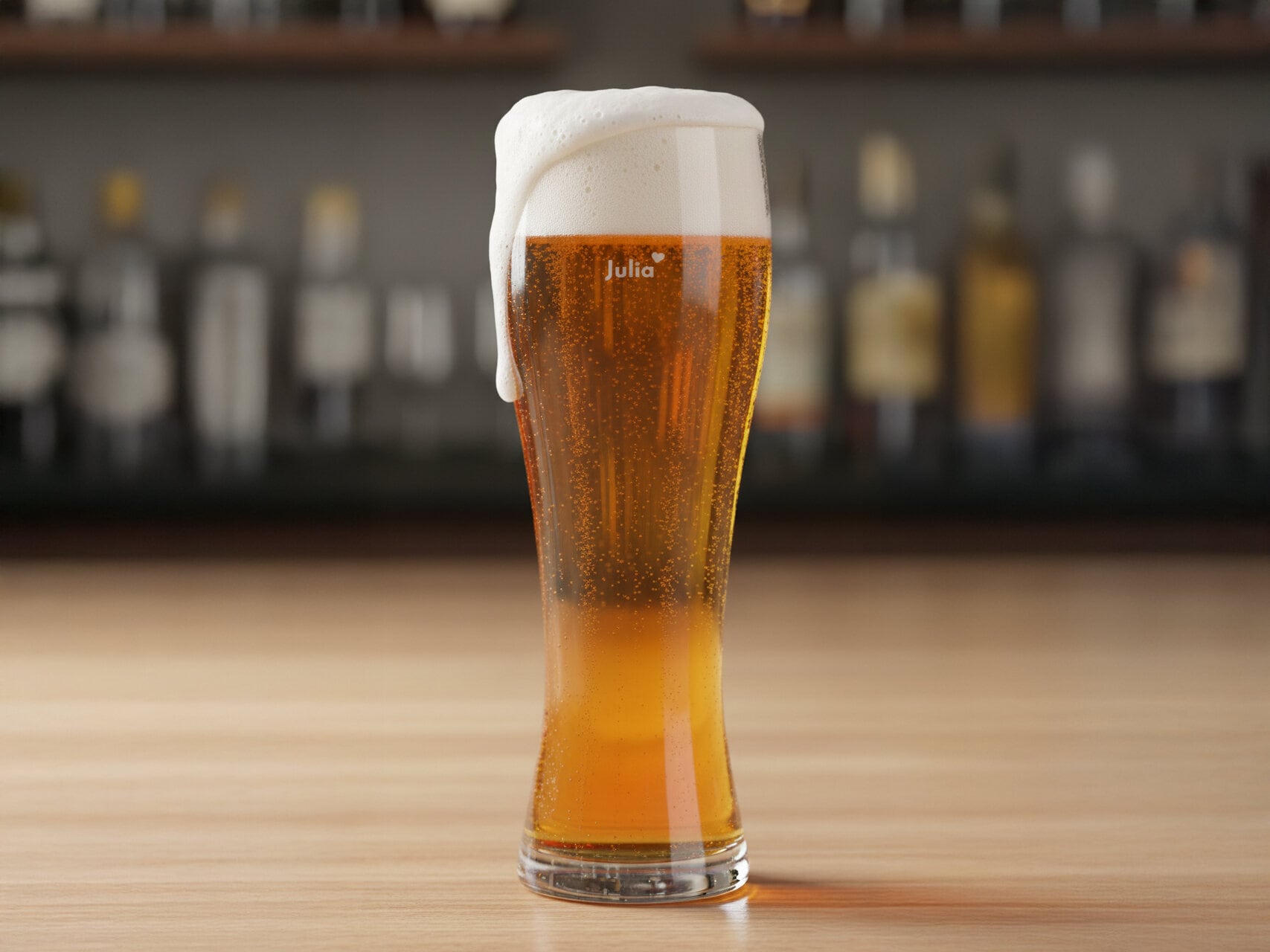 Spiegelau hveteølglass med gravering - Egen tekst