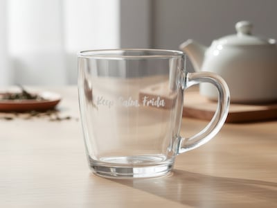 Glasmugg med Gravyr - Egen Text