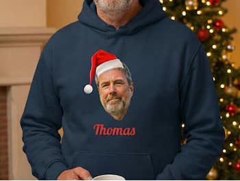 Hoodie med Egen Tekst - Juledesign