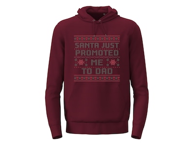 Hoodie med Egen Text - Julmotiv