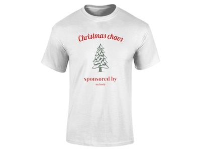 T-shirt med Egen Text - Julmotiv