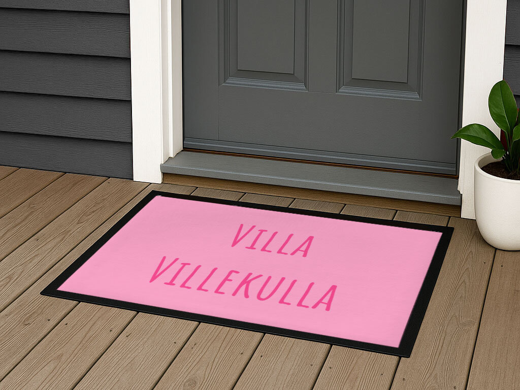 Dørmatte med egen tekst