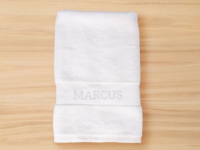 Handduk med Brodyr - Egen Text (60x40 cm)