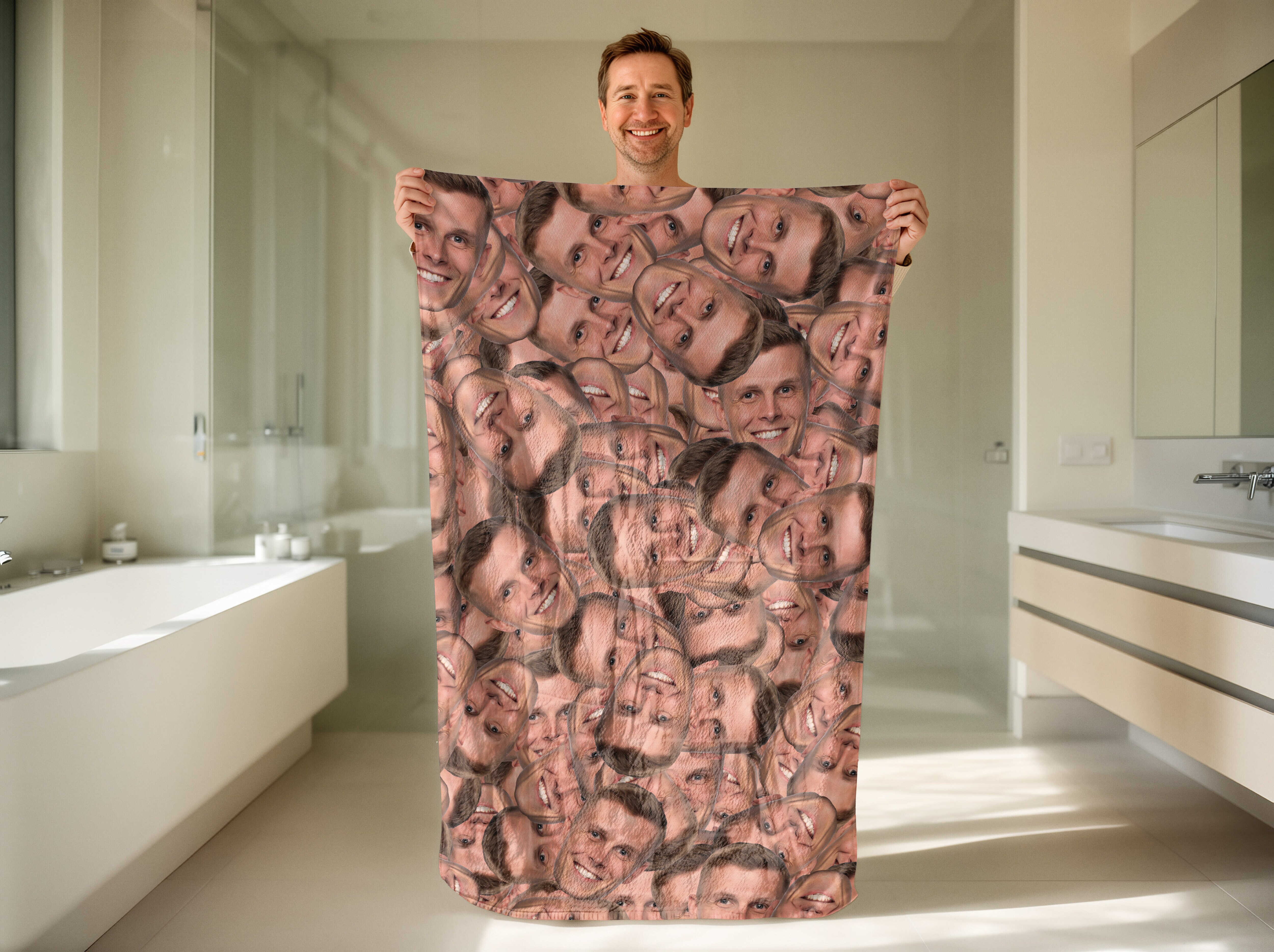 Håndklæde med Eget Foto - Multiface