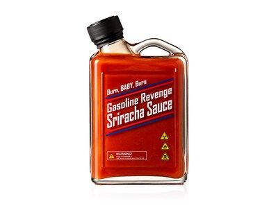 Gas tank sriracha hot sauce - Thoughtfully