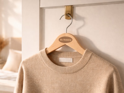 Galge i Trä med Gravyr - Egen Text