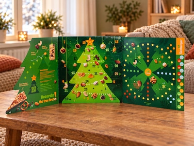 Seeberger julekalender med nøtter & snacks