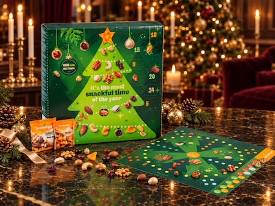 Seeberger adventskalender med nötter & snacks
