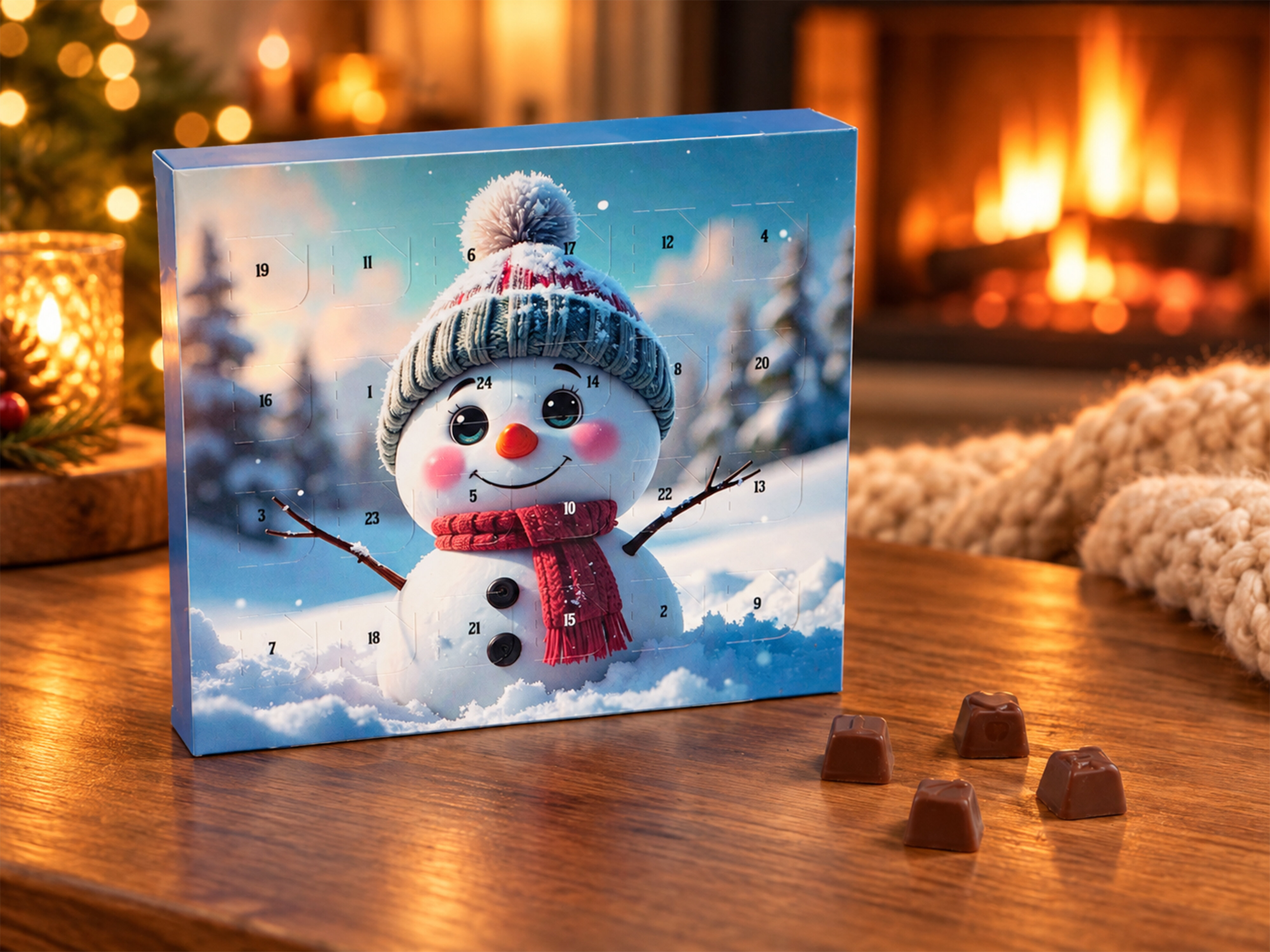 Snemand mini-chokoladekalender