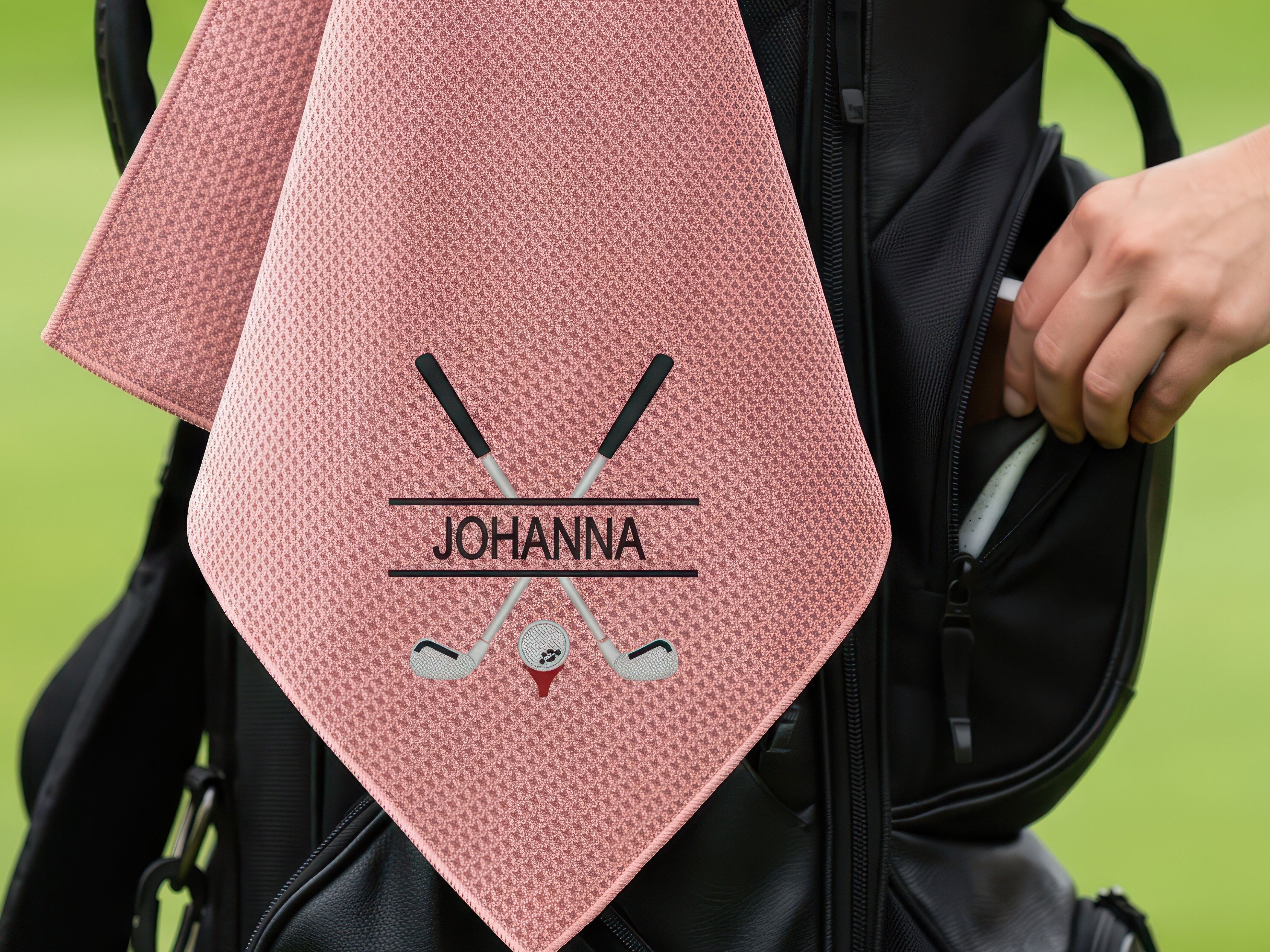 Players towel golfhandduk med personlig brodyr