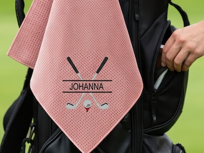 Players towel golfhandduk med personlig brodyr