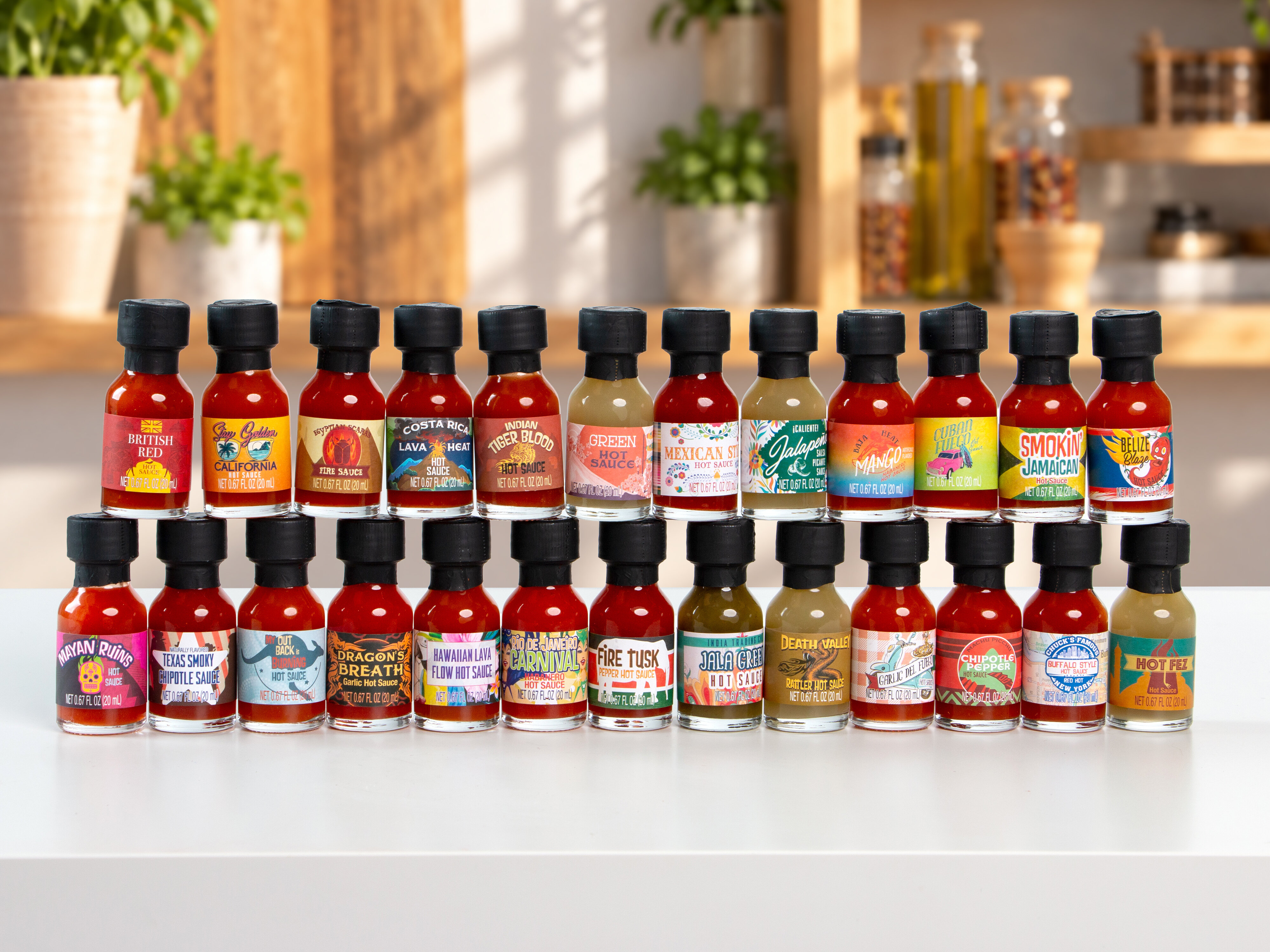 Tulisten kastikkeiden lahjapakkaus: Flavors of the world - Thoughtfully