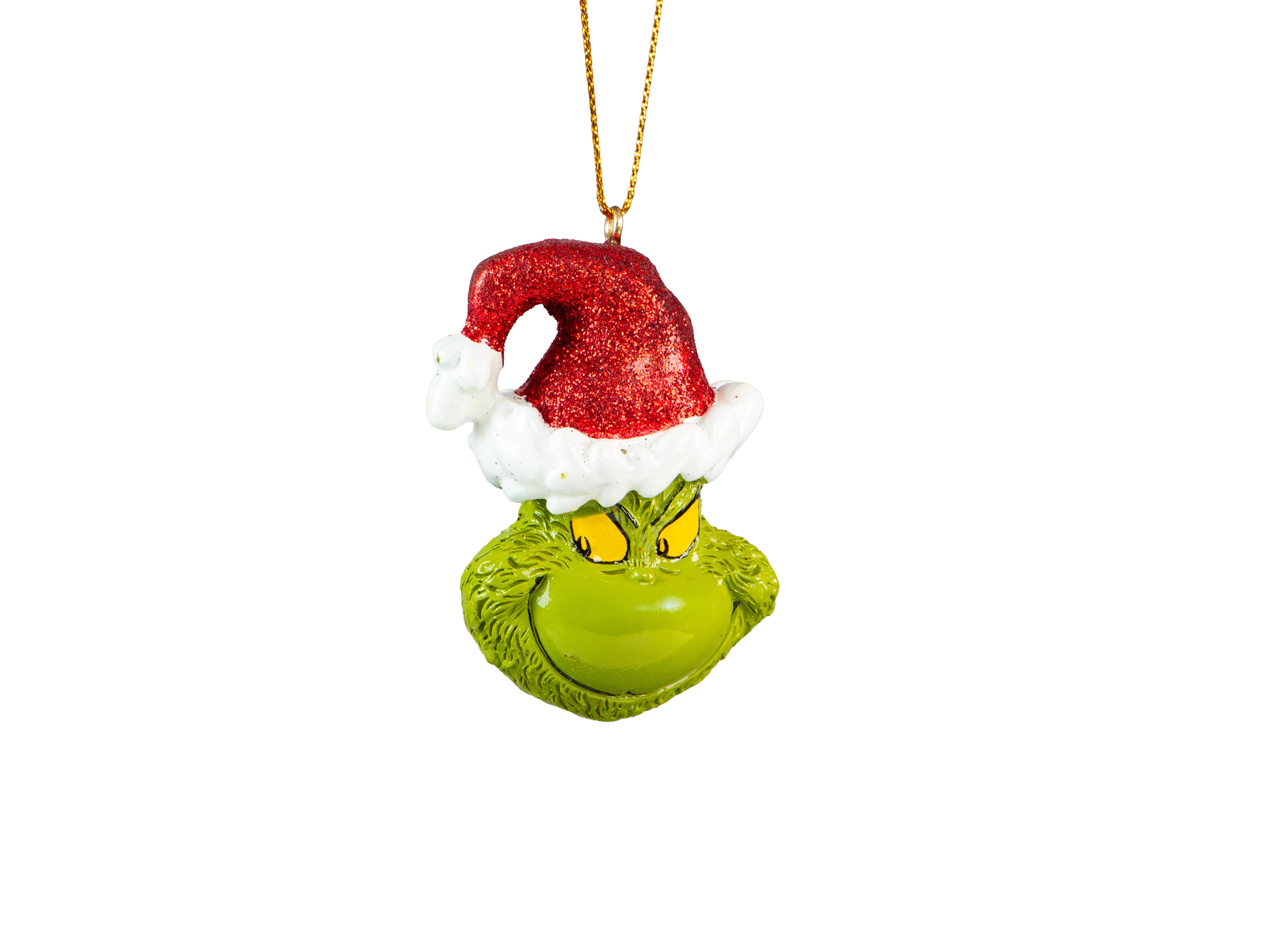 Christbaumschmuck Grinch mit Weihnachtsmütze