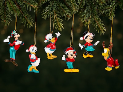 Juletræspynt Mickey & Friends 6-pak