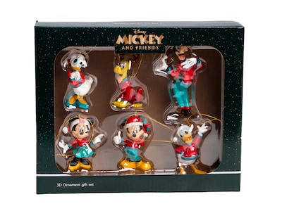 Juletræspynt Mickey & Friends 6-pak
