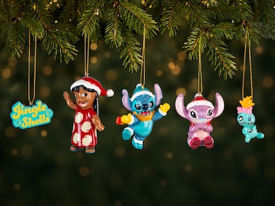 Lilo & Stitch juletræspynt 5-pak