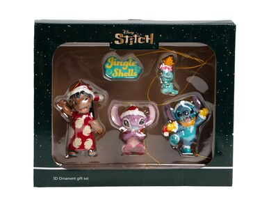 Lilo & Stitch juletrepynt 5-pakning