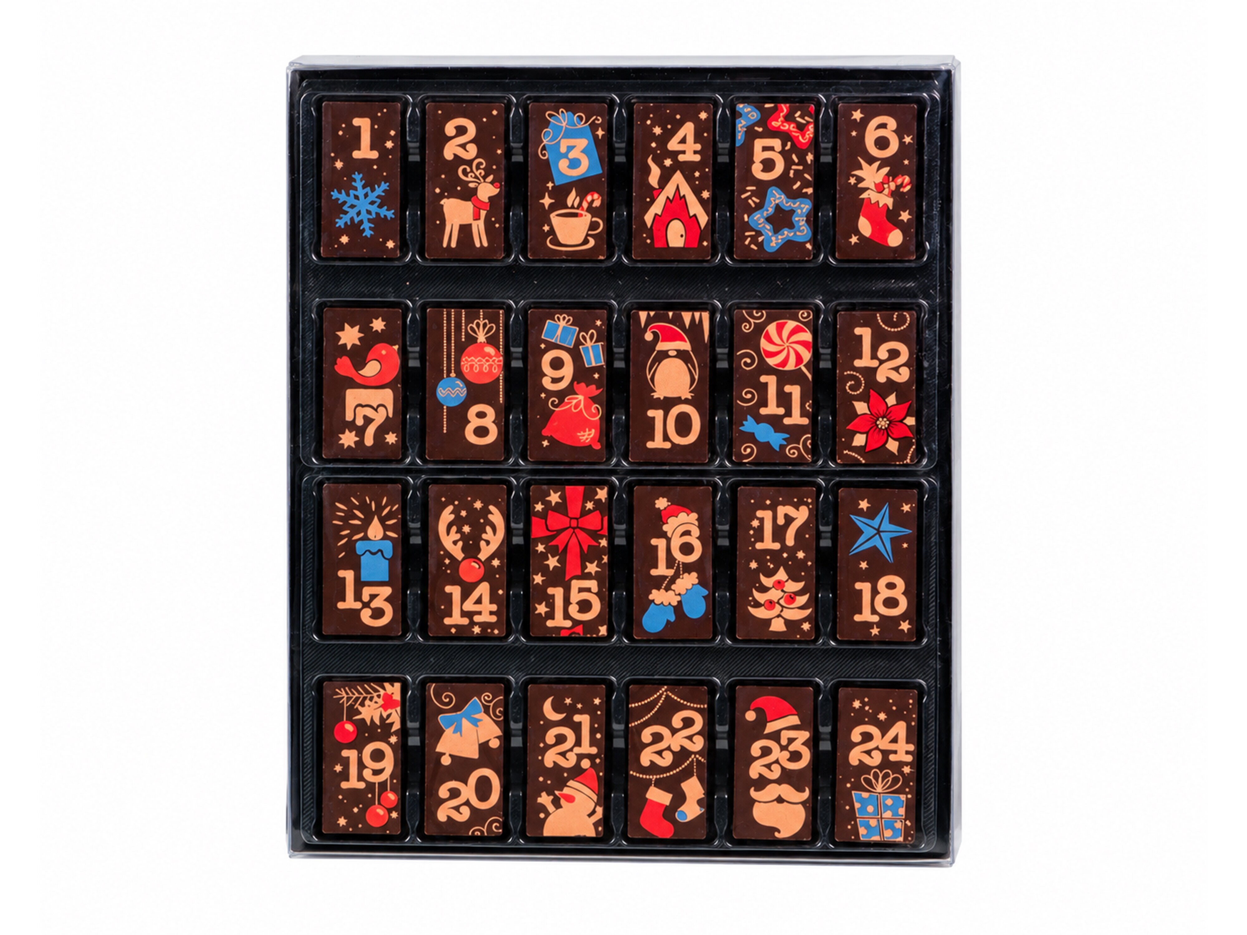 Chokladkalender mörk choklad - Weibler