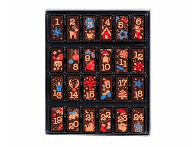 Chokladkalender mörk choklad - Weibler