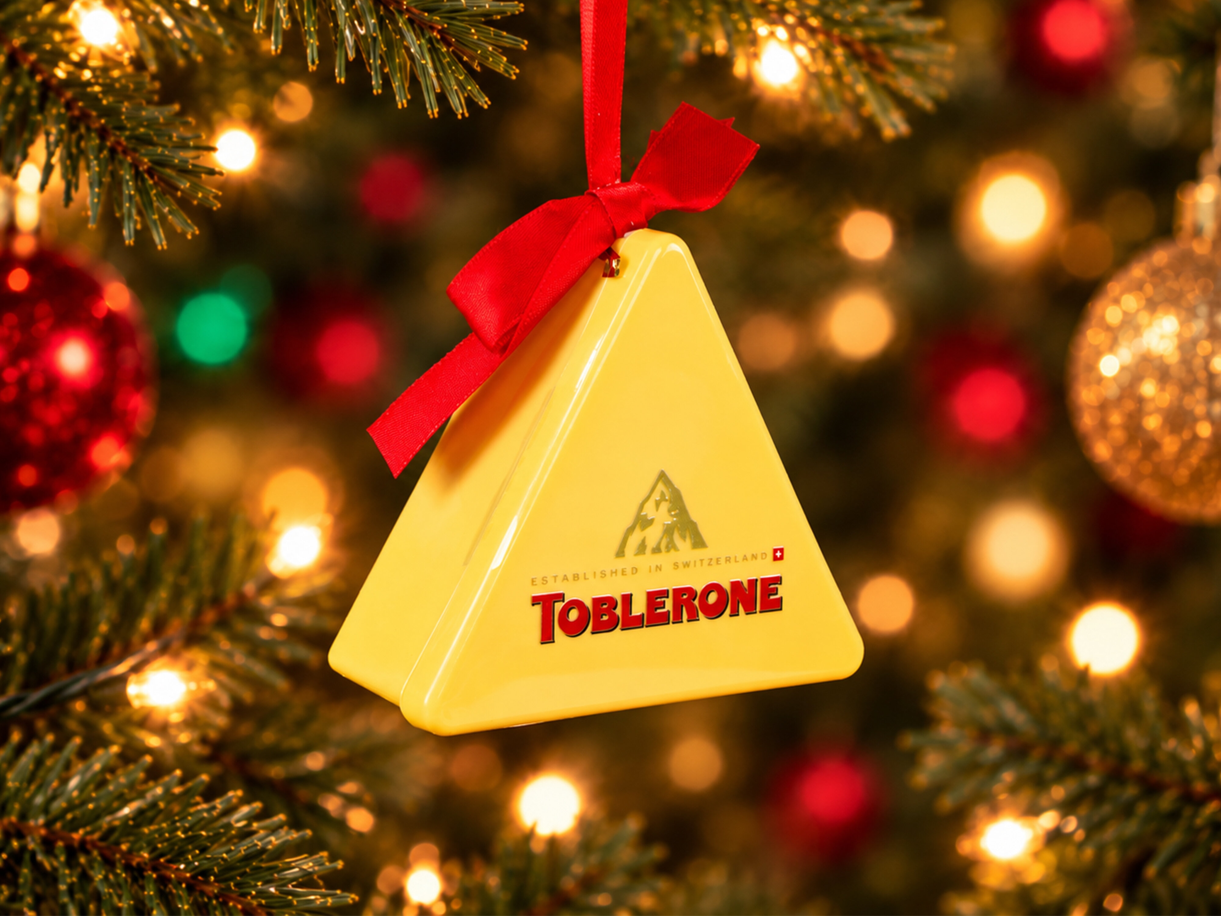 Toblerone julekugle