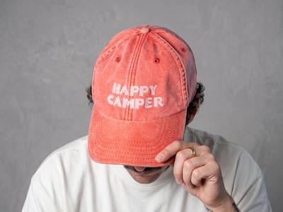 Vintage Kappe mit eigenem Text