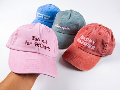 Vintage Kappe mit eigenem Text