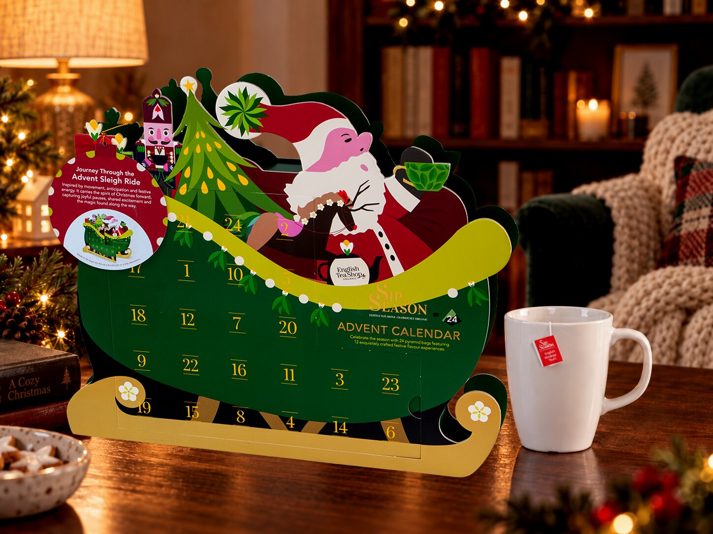 Tekalender Santa Sleigh - English Tea Shop