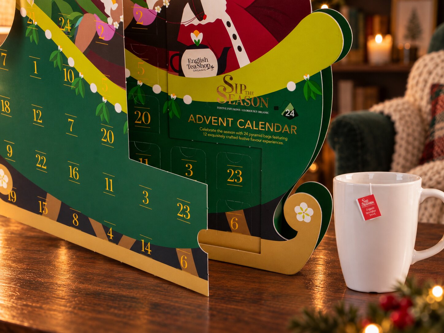 Tekalender Santa Sleigh - English Tea Shop
