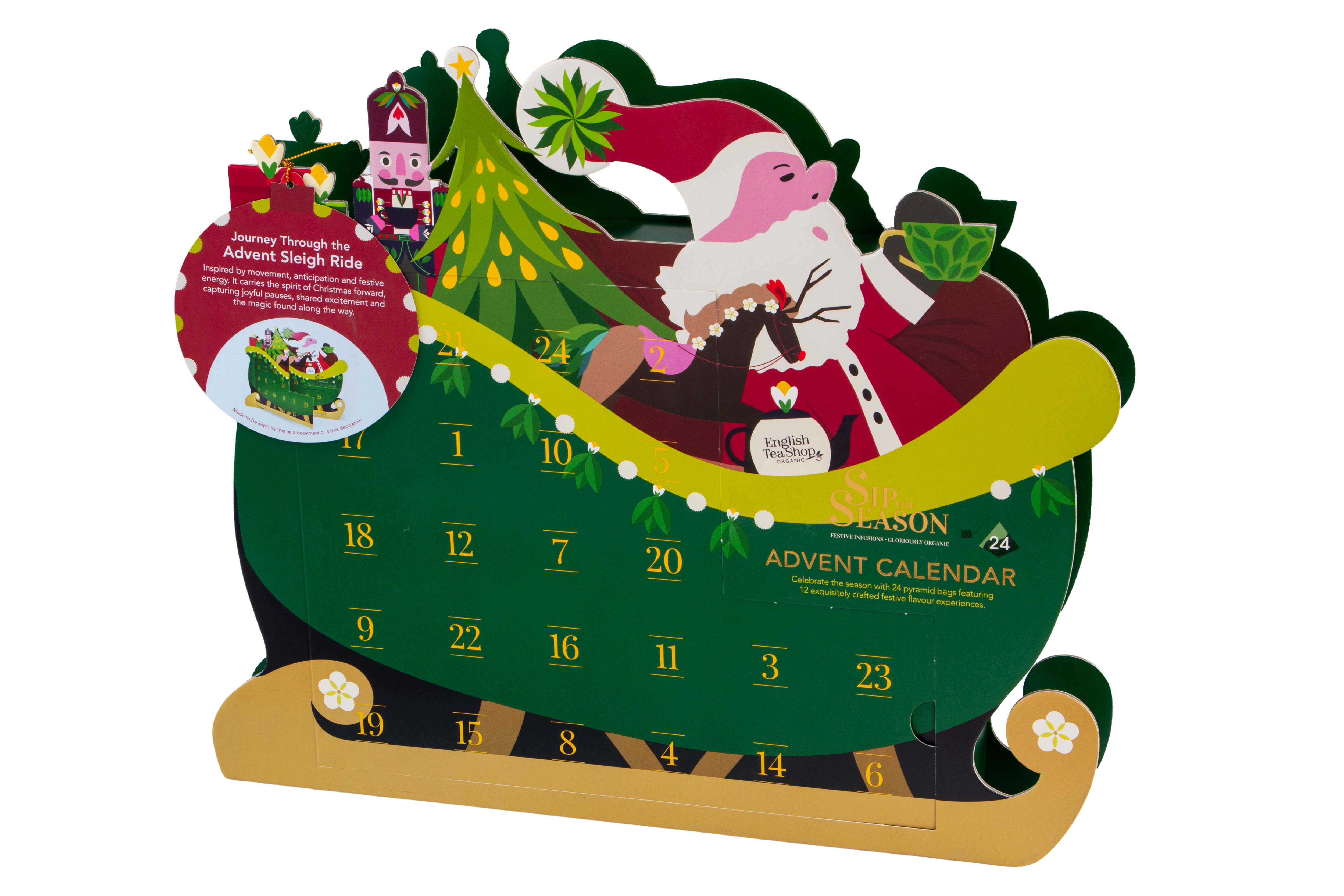 Tekalender Santa Sleigh - English Tea Shop