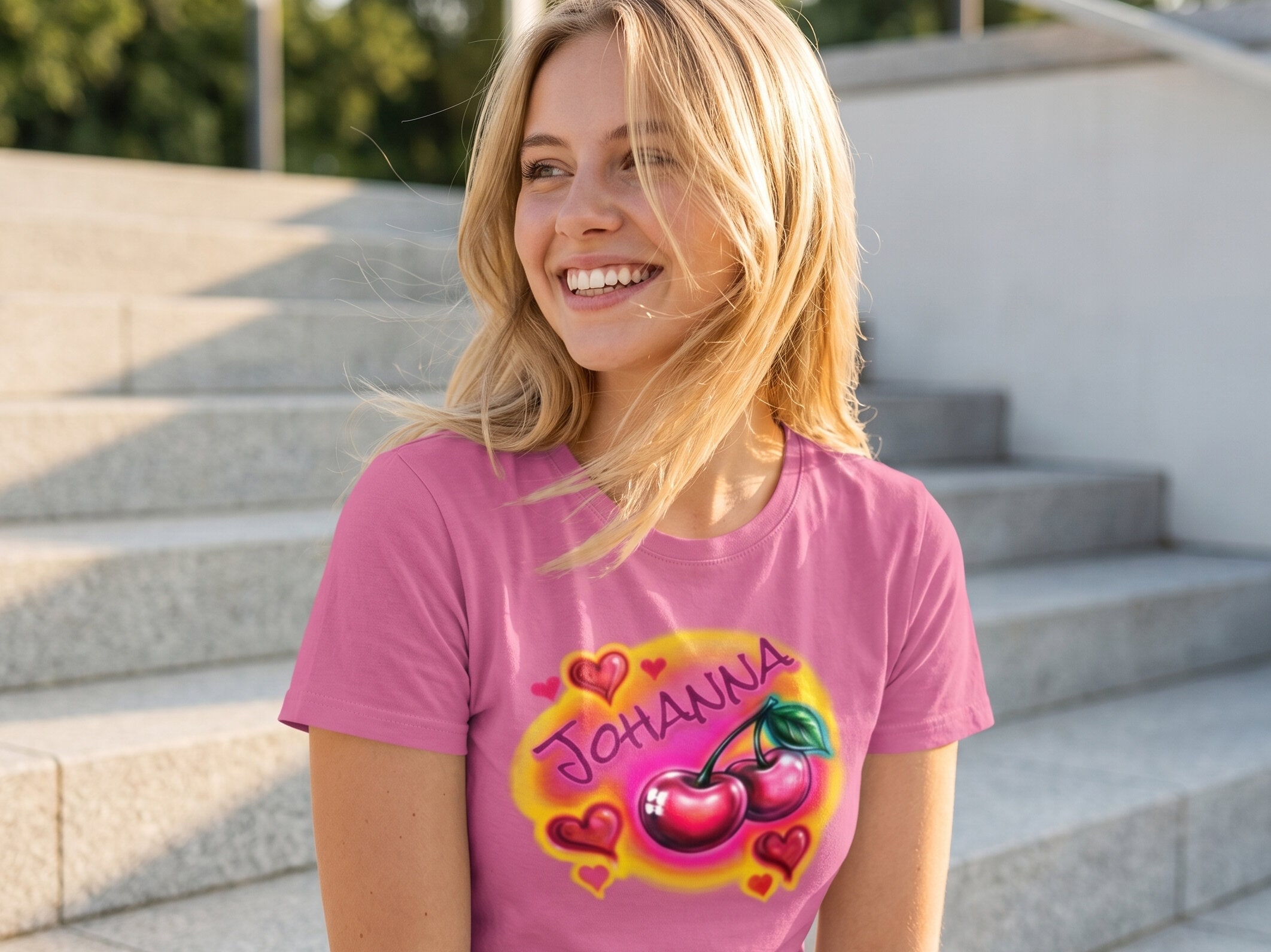 T-skjorte med egen tekst - "Midnight Sun"