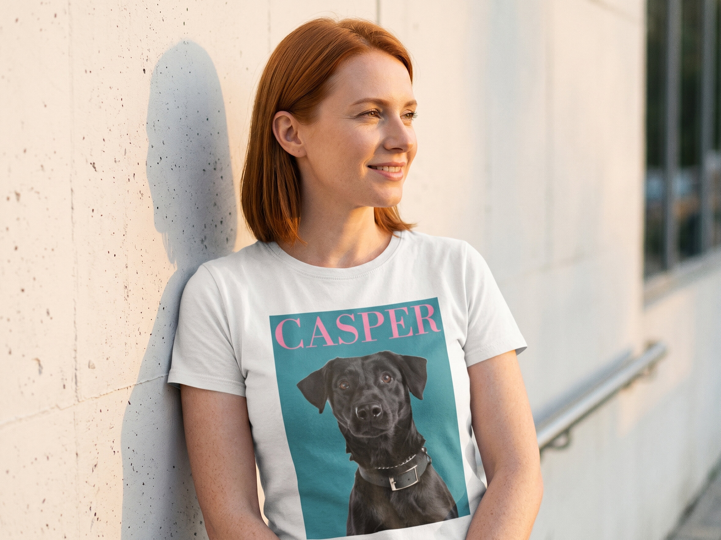 T-shirt med Foto - Hund
