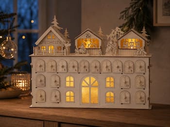 Julekalender i tre med belysning