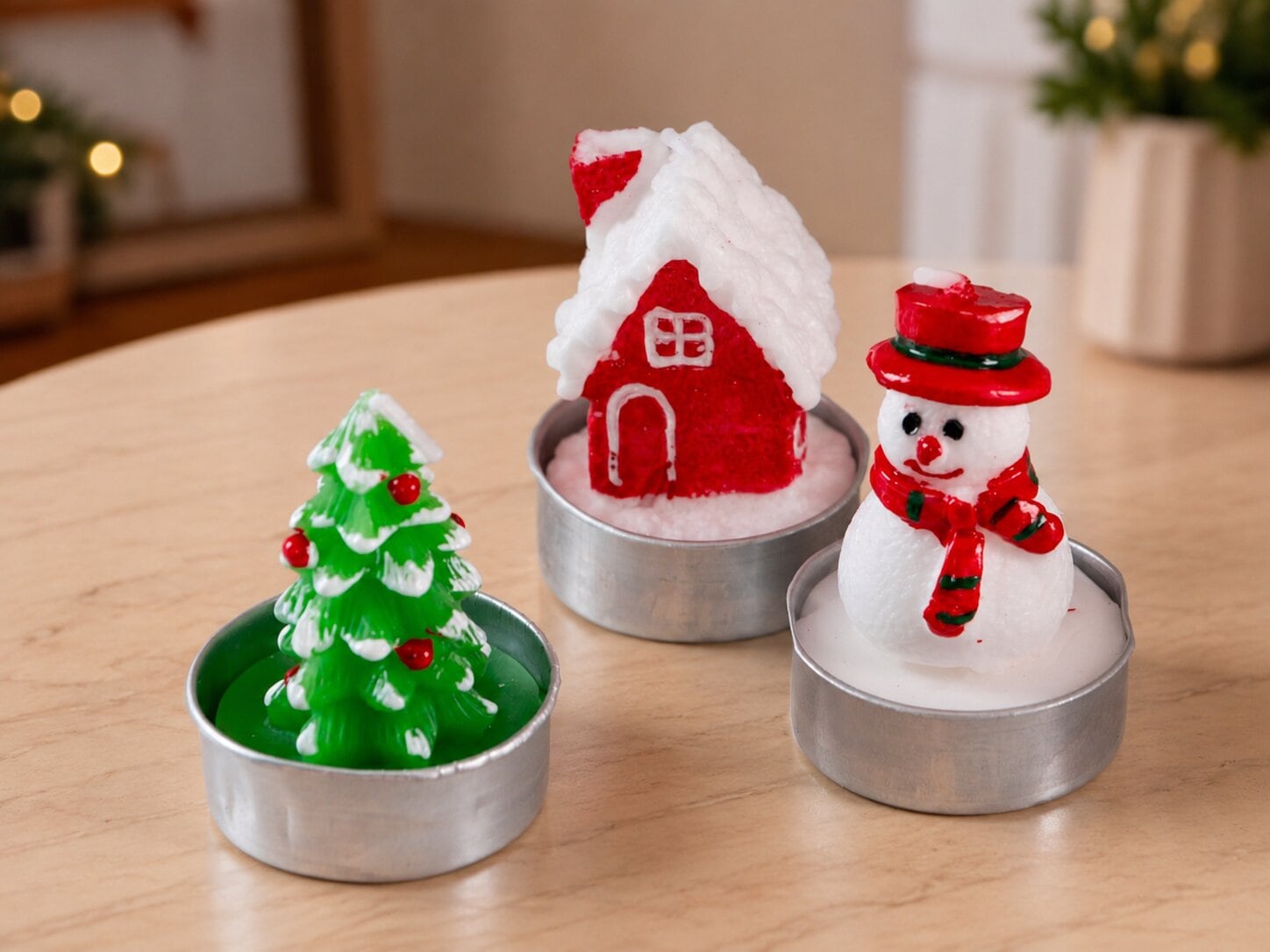 Adventskalender mit Teelichtern