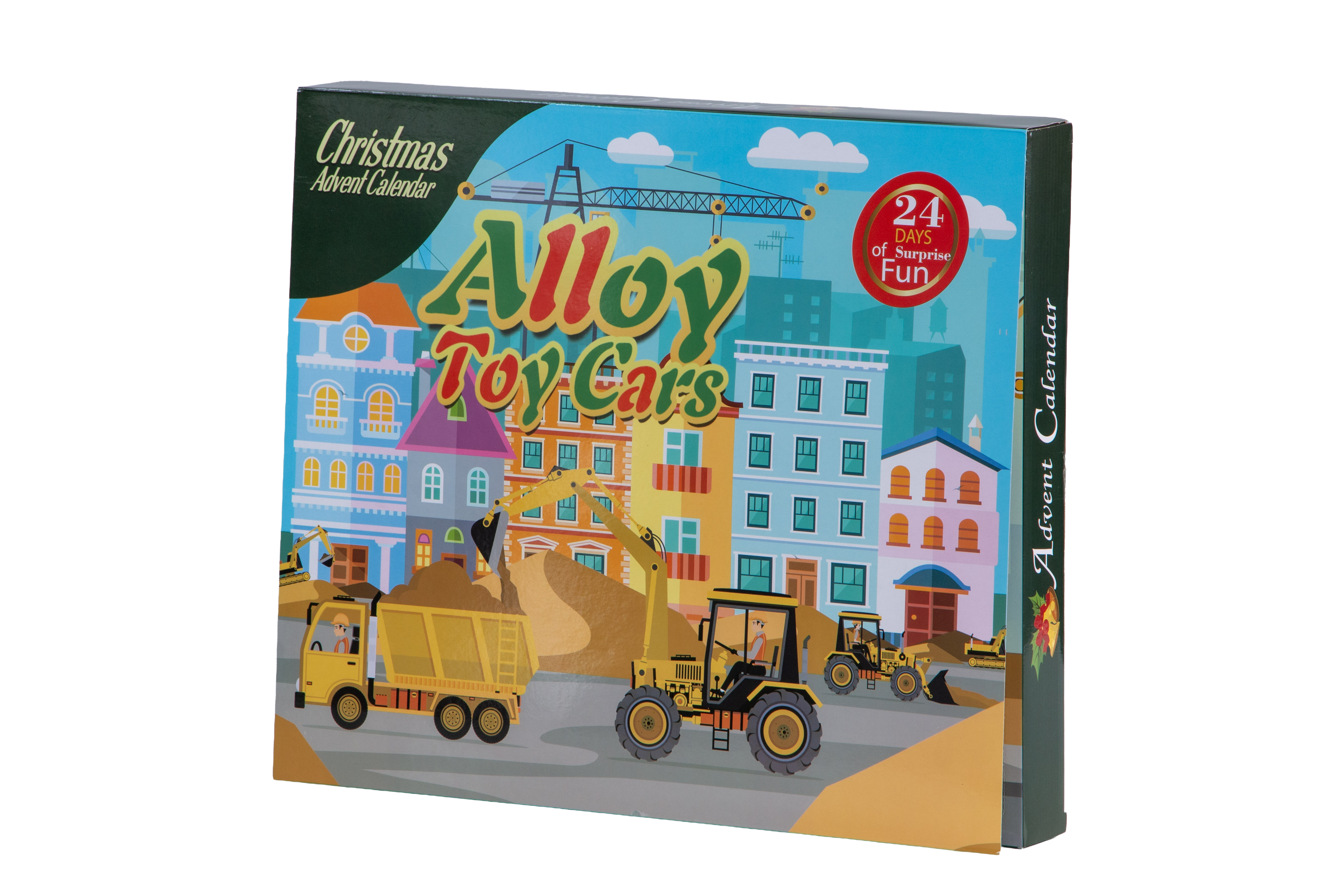 Adventskalender med arbetsfordon