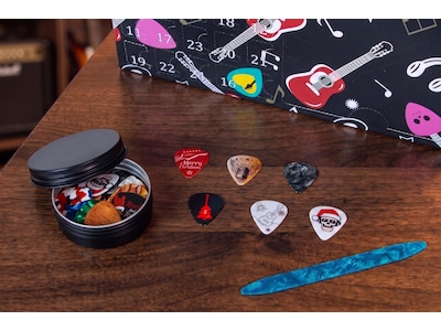 Julekalender med guitarplektre
