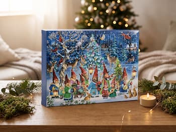 Julekalender med små pyntenisser